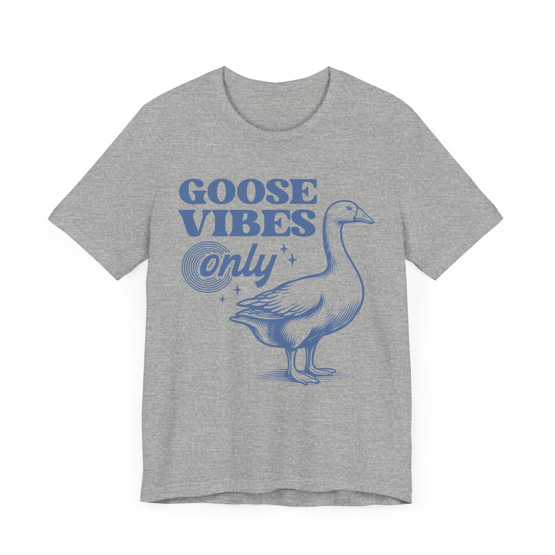 Funny Athletic Gray Goose Vibes Only Mens T Shirt Sarcastic Animal Lover Tee