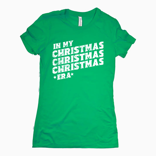 Funny Kelly In My Christmas Era Womens Tee Sarcastic Christmas Tee